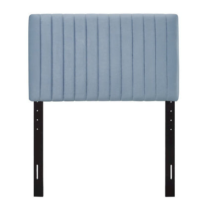 Keira Performance Velvet Twin Headboard - Light Blue