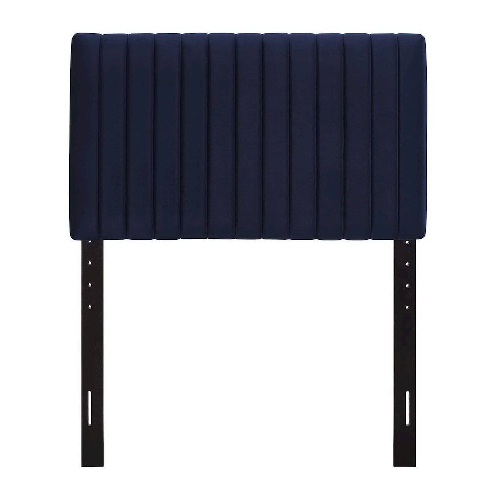 Keira Performance Velvet Twin Headboard - Midnight Blue