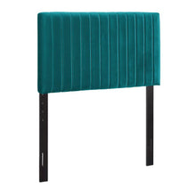 Keira Performance Velvet Twin Headboard - Teal