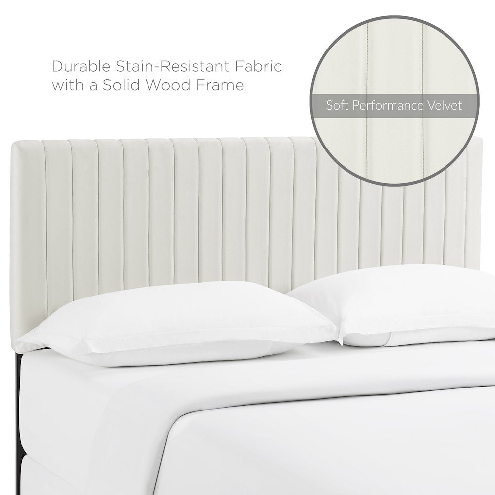 Keira Performance Velvet King/California King Headboard