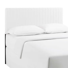 Keira Faux Leather King/California King Headboard - White
