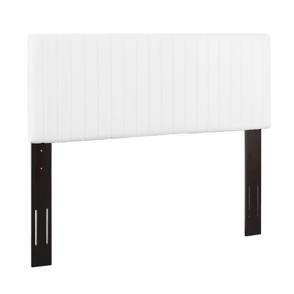 Keira Faux Leather King/California King Headboard - White