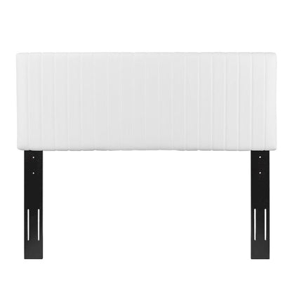 Keira Faux Leather King/California King Headboard - White