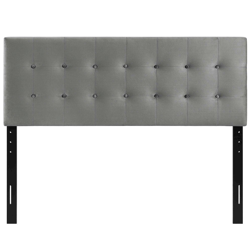 Emily Biscuit Tufted Performance Velvet Full Headboard