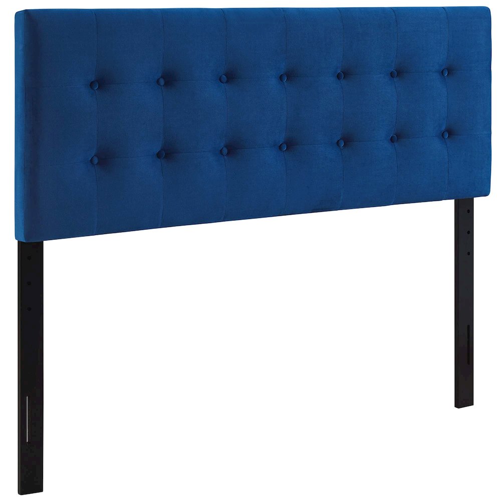 Emily Biscuit Tufted Performance Velvet Full Headboard