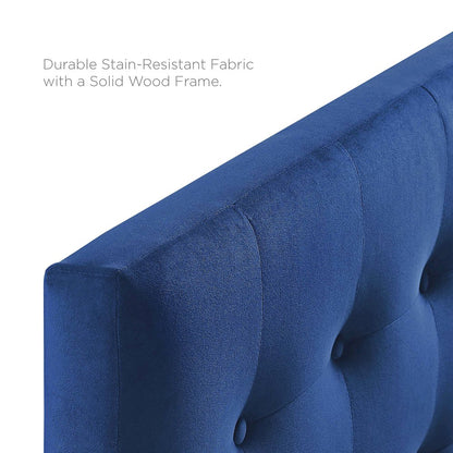 Emily Biscuit Tufted Performance Velvet Full Headboard