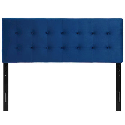 Emily Biscuit Tufted Performance Velvet Full Headboard