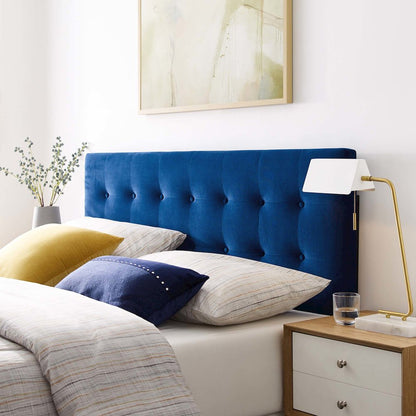 Emily Biscuit Tufted Performance Velvet Full Headboard