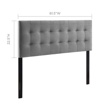 Lily Biscuit Tufted Performance Velvet Queen Headboard