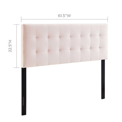 Lily Biscuit Tufted Performance Velvet Queen Headboard