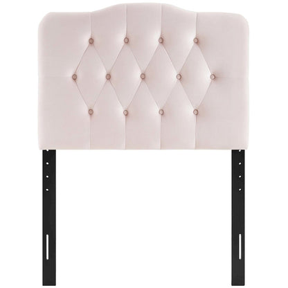 Annabel Diamond Tufted Performance Velvet Twin Headboard