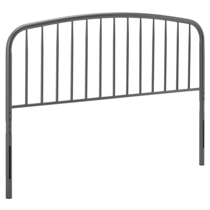 Nova Metal Twin Headboard - Gray