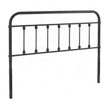Iron and Metal Full Headboard Only, Industrial Full Size Bed Frame, Black