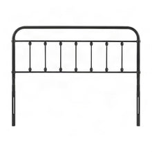 Iron and Metal Full Headboard Only, Industrial Full Size Bed Frame, Black