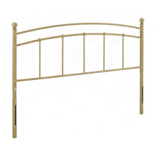 Metal King Size Headboard Only, Free Standing with Arched Frame, Gold