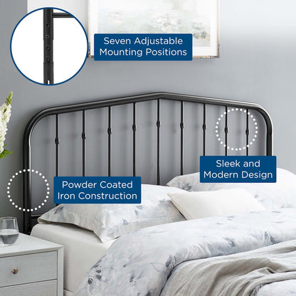 Lennon Metal King Headboard