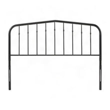 Iron Metal King Headboard, Industrial Farmhouse Style, Wall-Mounted, Black