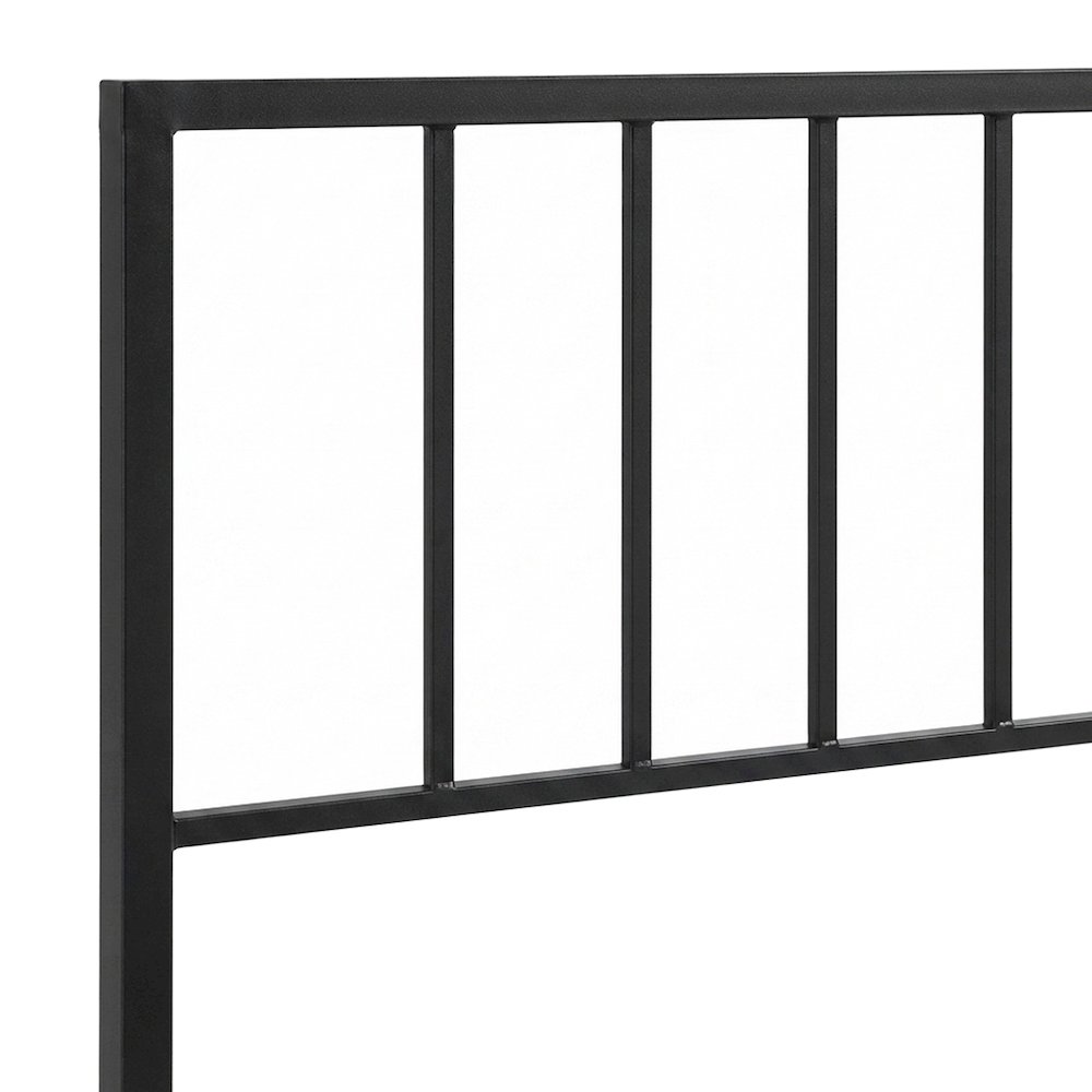 Metal Queen Headboard Only, Freestanding Metal, Black