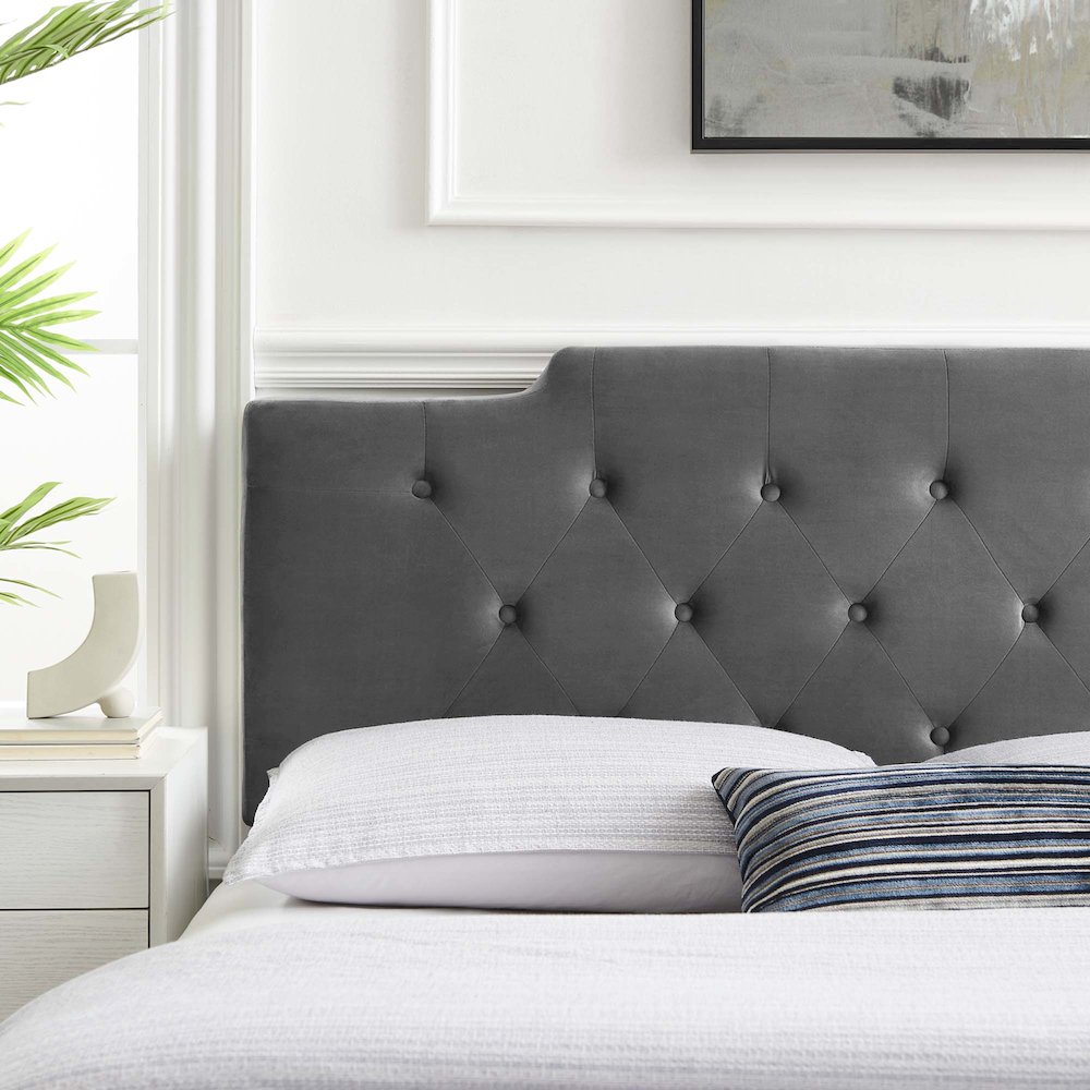 Juliet Tufted Performance Velvet Full/Queen Headboard