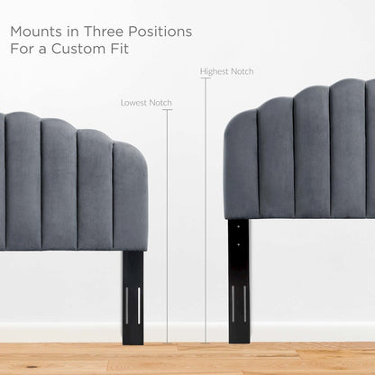 Veronique Performance Velvet Twin Headboard