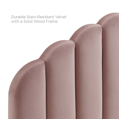 Veronique Performance Velvet Twin Headboard