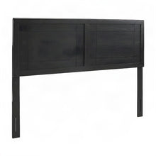 Industrial-Style Wood Twin Headboard, Twin XL Dorm Bed Compatible, Black