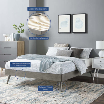 Margo Wood Full Platform Bed Frame