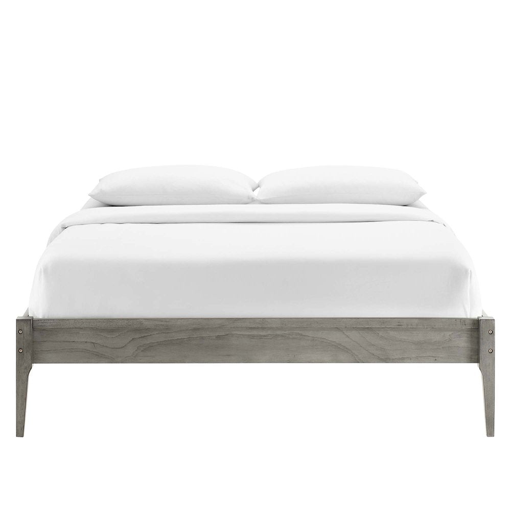 June Wood Queen Platform Bed Frame