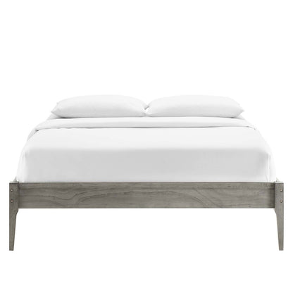 June Wood Queen Platform Bed Frame