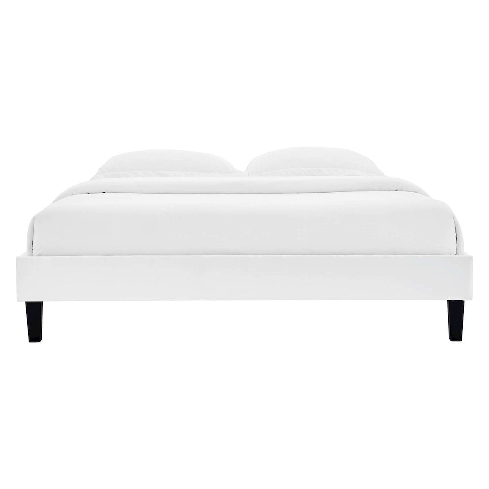 Reign Performance Velvet Full Platform Bed Frame
