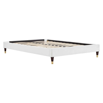 Harlow Performance Velvet Full Platform Bed Frame