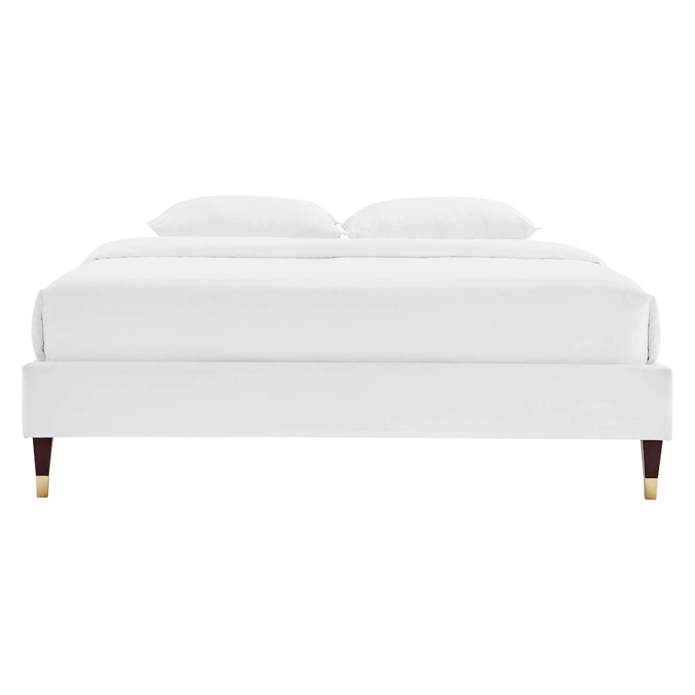 Harlow Performance Velvet Full Platform Bed Frame