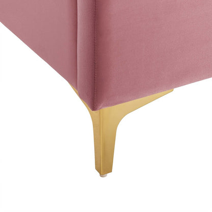 Olivia Performance Velvet Queen Platform Bed