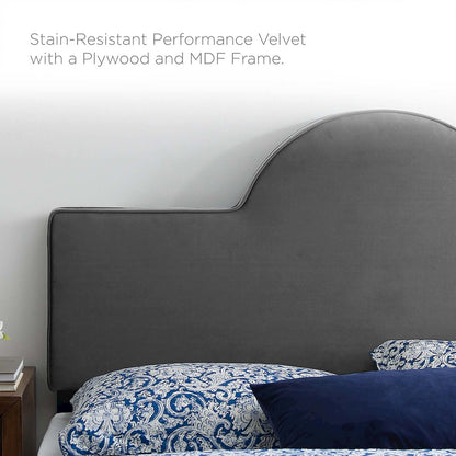 Dawn Performance Velvet Twin Headboard