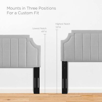 Alyona Channel Tufted Performance Velvet Twin Headboard