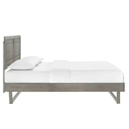 Marlee Wood Queen Platform Bed With Angular Frame