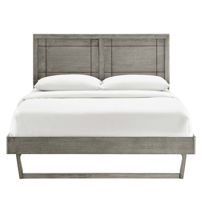 Marlee Wood Queen Platform Bed With Angular Frame