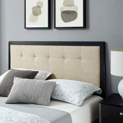 Willow Wood Queen Platform Bed With Splayed Legs