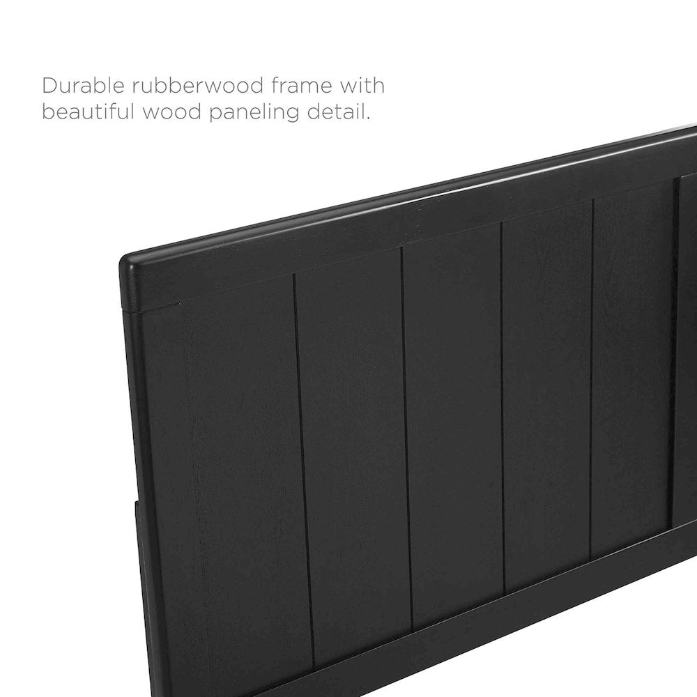 Alana Wood King Platform Bed With Splayed Legs