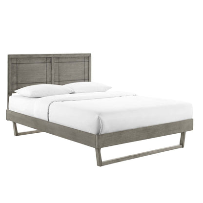 Marlee Wood King Platform Bed With Angular Frame