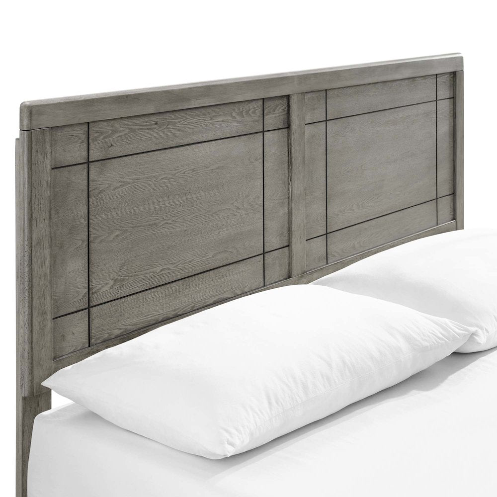 Marlee Wood King Platform Bed With Angular Frame