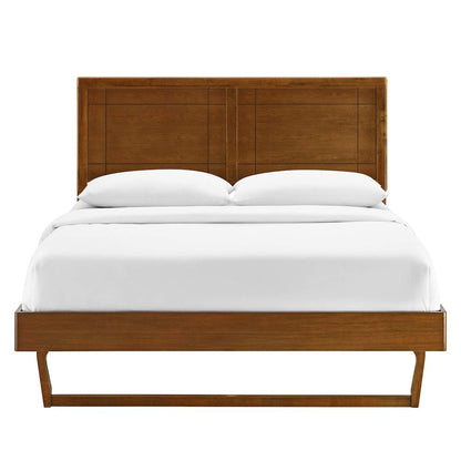 Marlee Wood King Platform Bed With Angular Frame