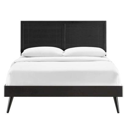 Marlee Wood Full Platform Bed With Splayed Legs