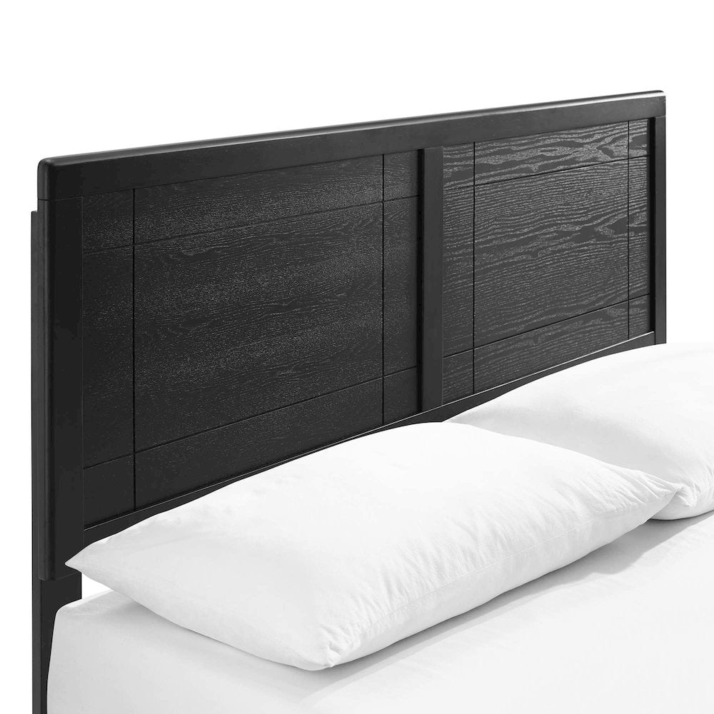 Marlee Wood Full Platform Bed With Splayed Legs