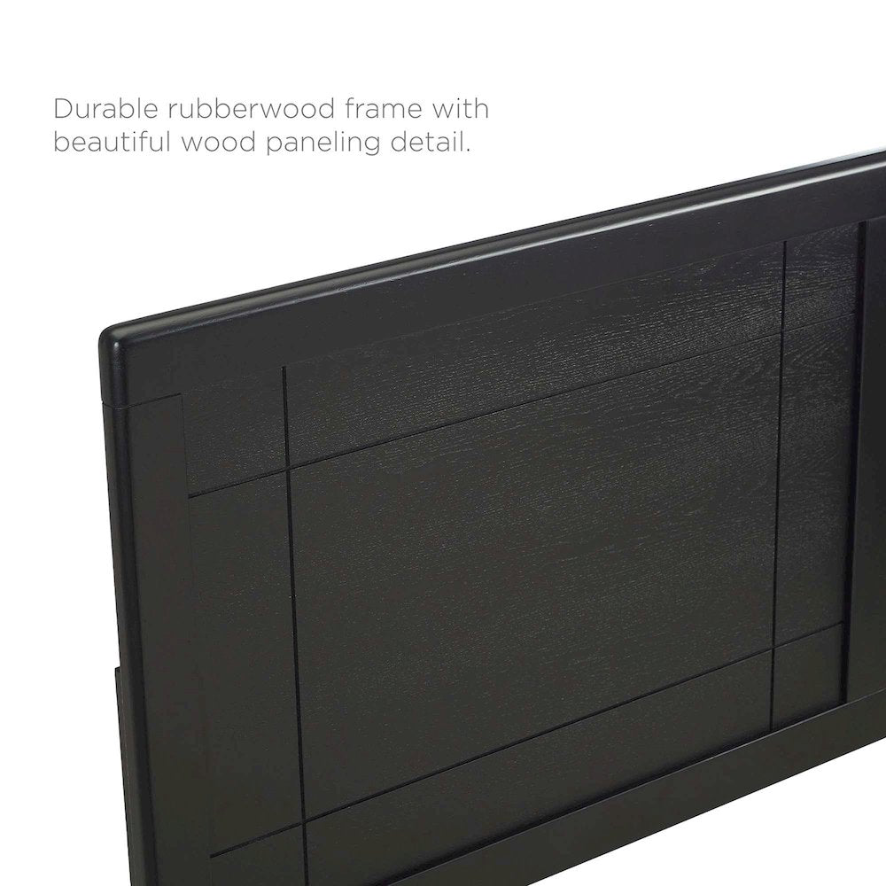 Marlee Wood Full Platform Bed With Splayed Legs