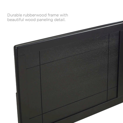 Marlee Wood Full Platform Bed With Splayed Legs