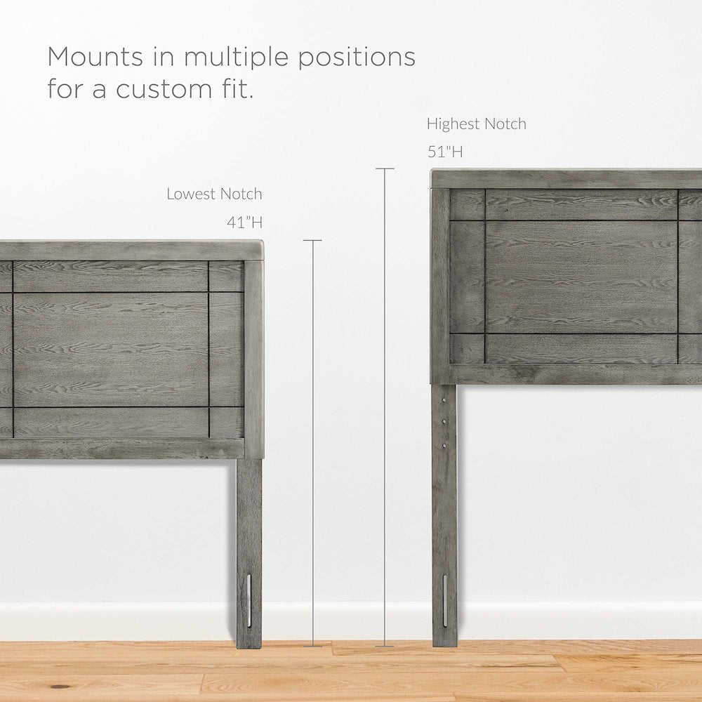 Marlee Wood Full Platform Bed With Splayed Legs
