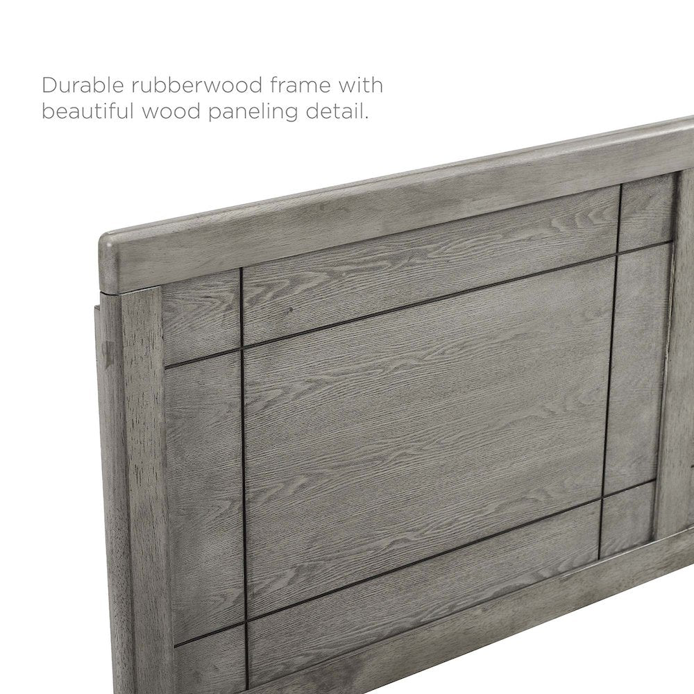 Marlee Wood Full Platform Bed With Splayed Legs