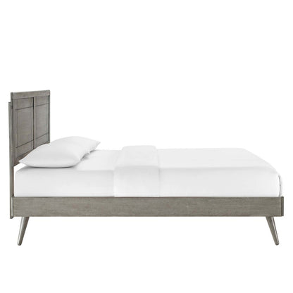 Marlee Wood Twin Platform Bed With Splayed Legs