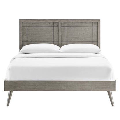 Marlee Wood Twin Platform Bed With Splayed Legs